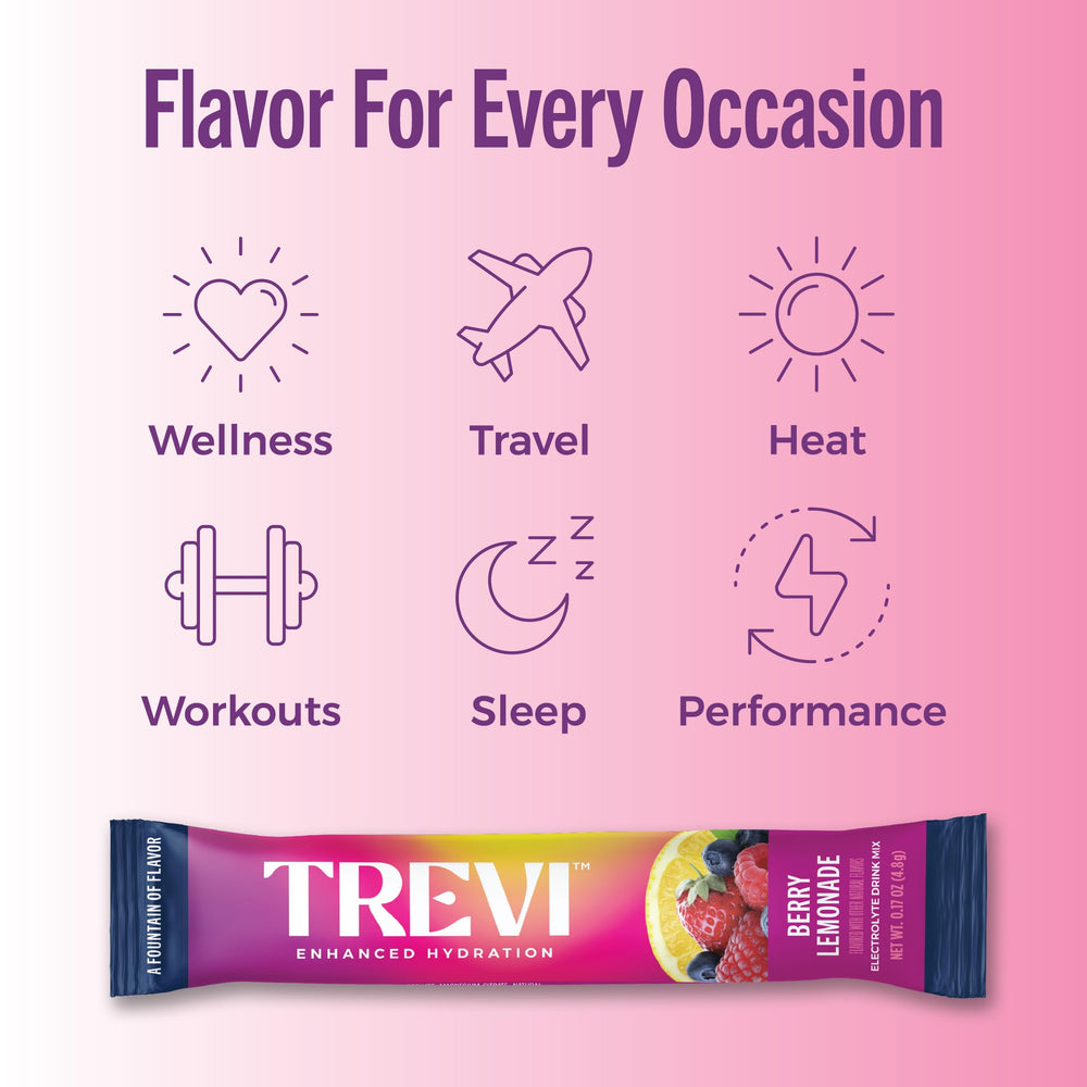 TREVI etiqueta con ingredientes y nutrientes clave, transparencia informativa