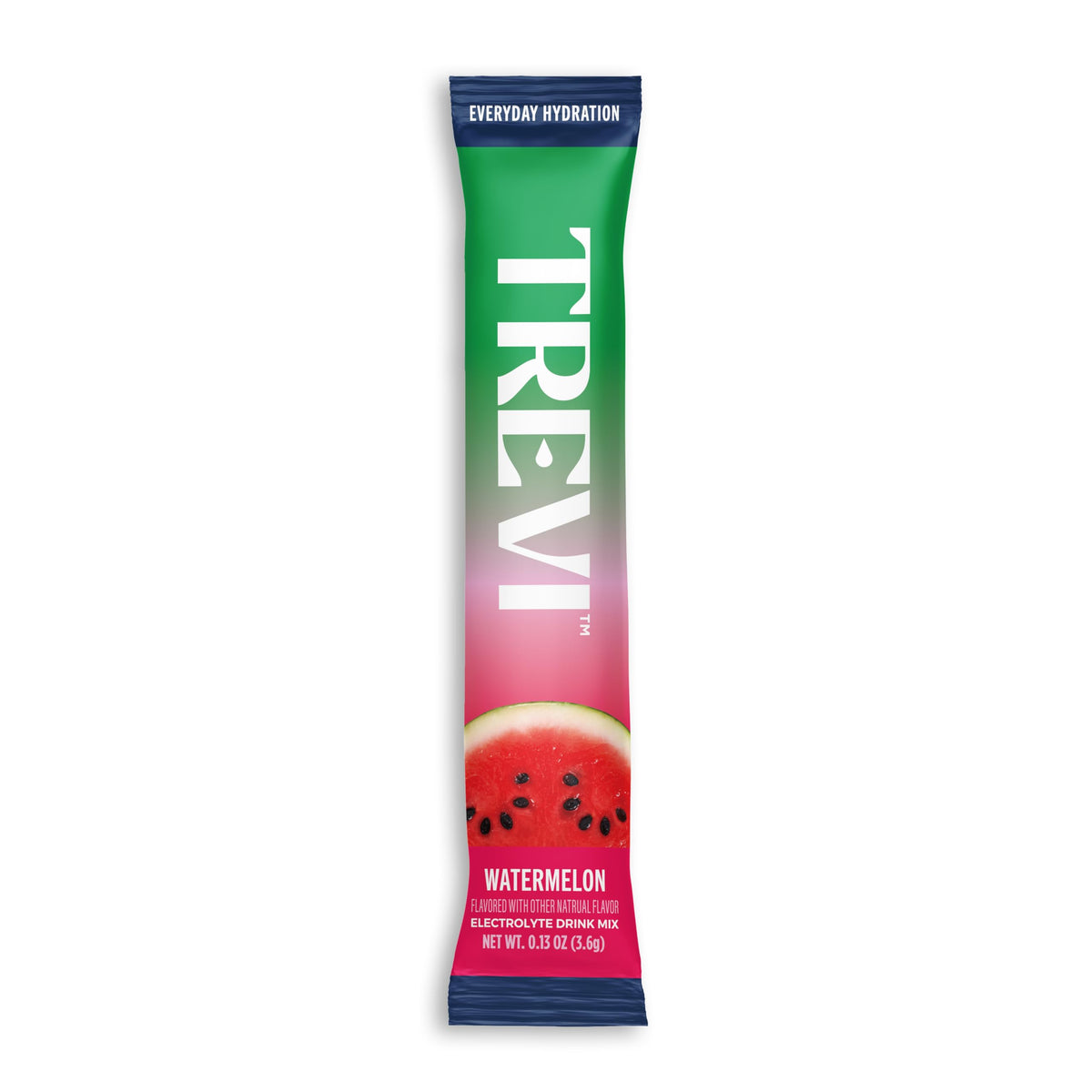 TREVI frente del empaque Watermelon muestra diseño y cantidad de 20 sobres