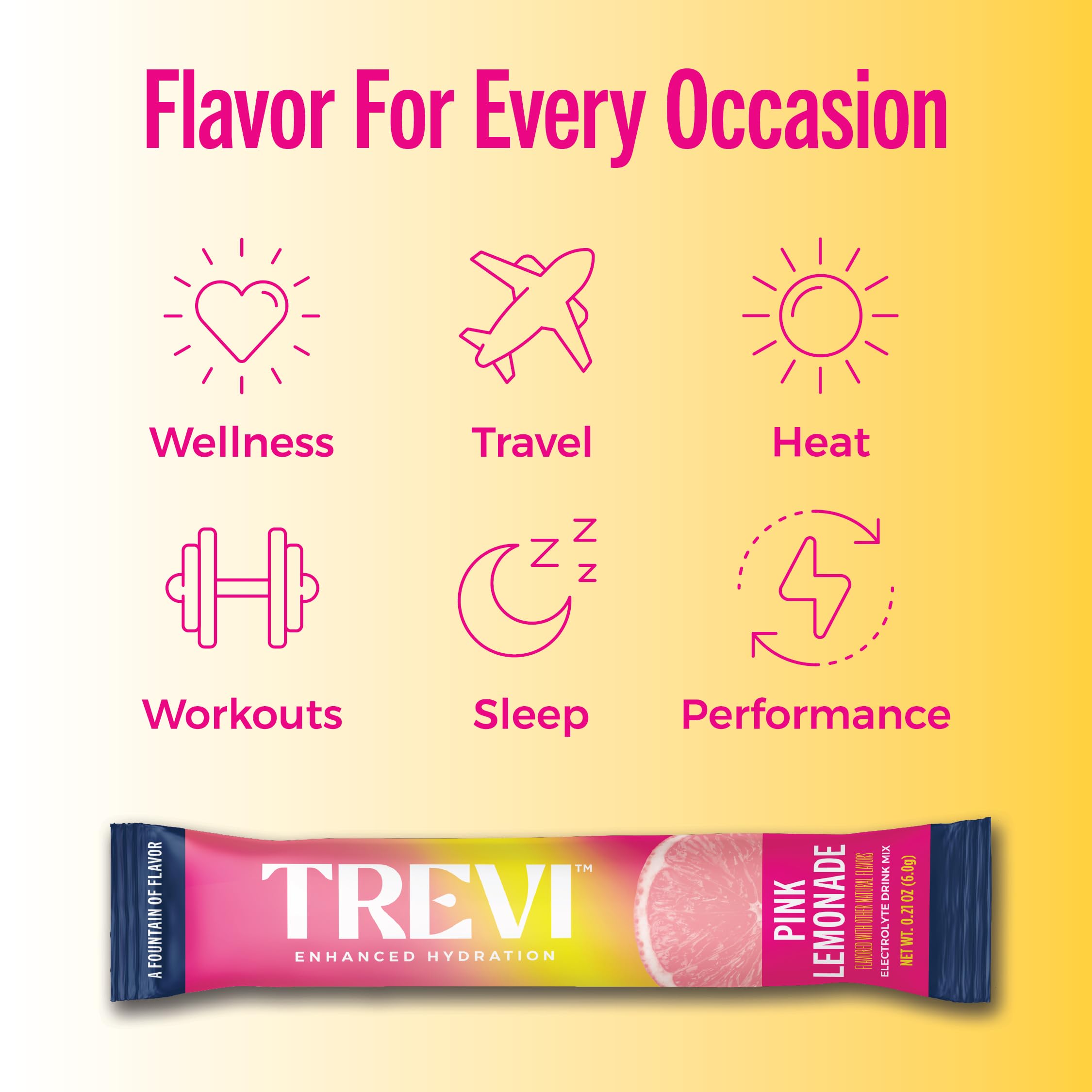 TREVI etiqueta nutricional destacando vitaminas y electrolitos