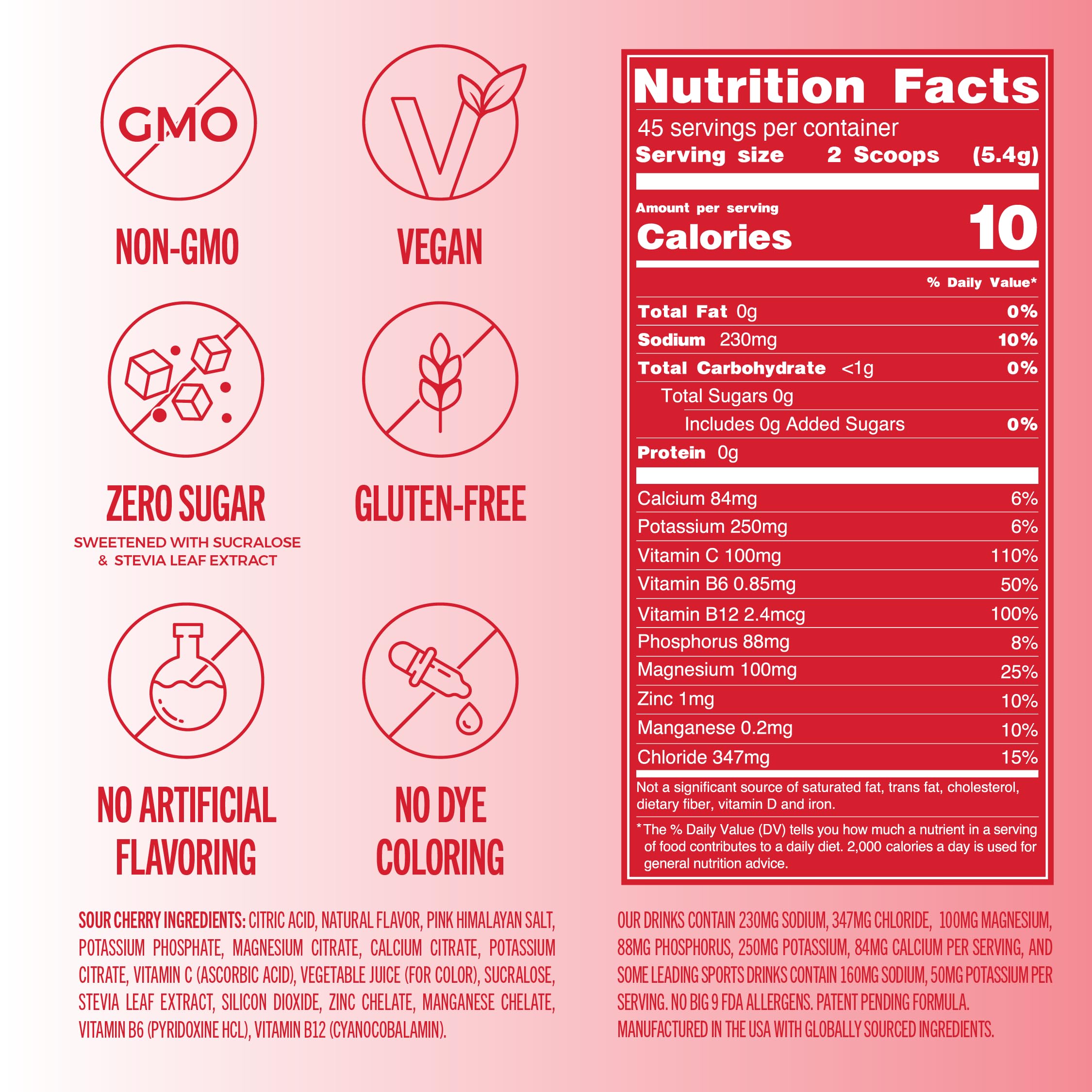 TREVI close-up del polvo sabor cereza mostrando textura fina y mezcla nutritiva