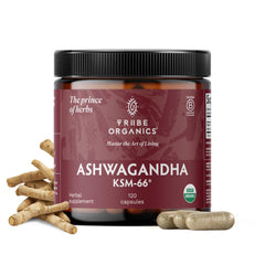 TRIBE ORGANICS frente del envase mostrando la marca y beneficio de equilibrio