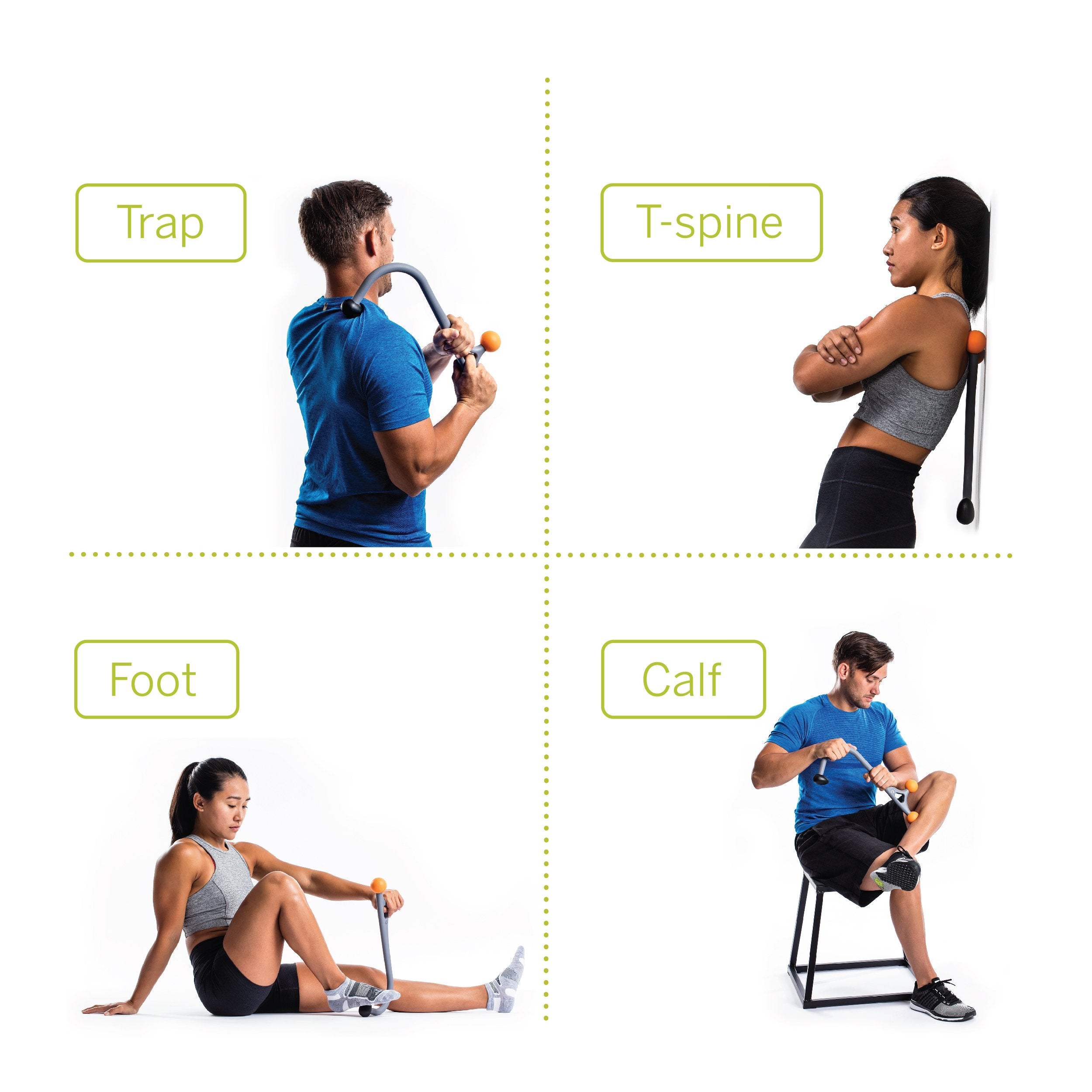 TRIGGERPOINT AcuCurve punta extra firme para presión precisa y alivio