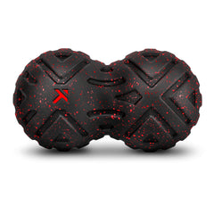 TRIGGERPOINT rodillo doble frontal mostrando forma ergonómica y control