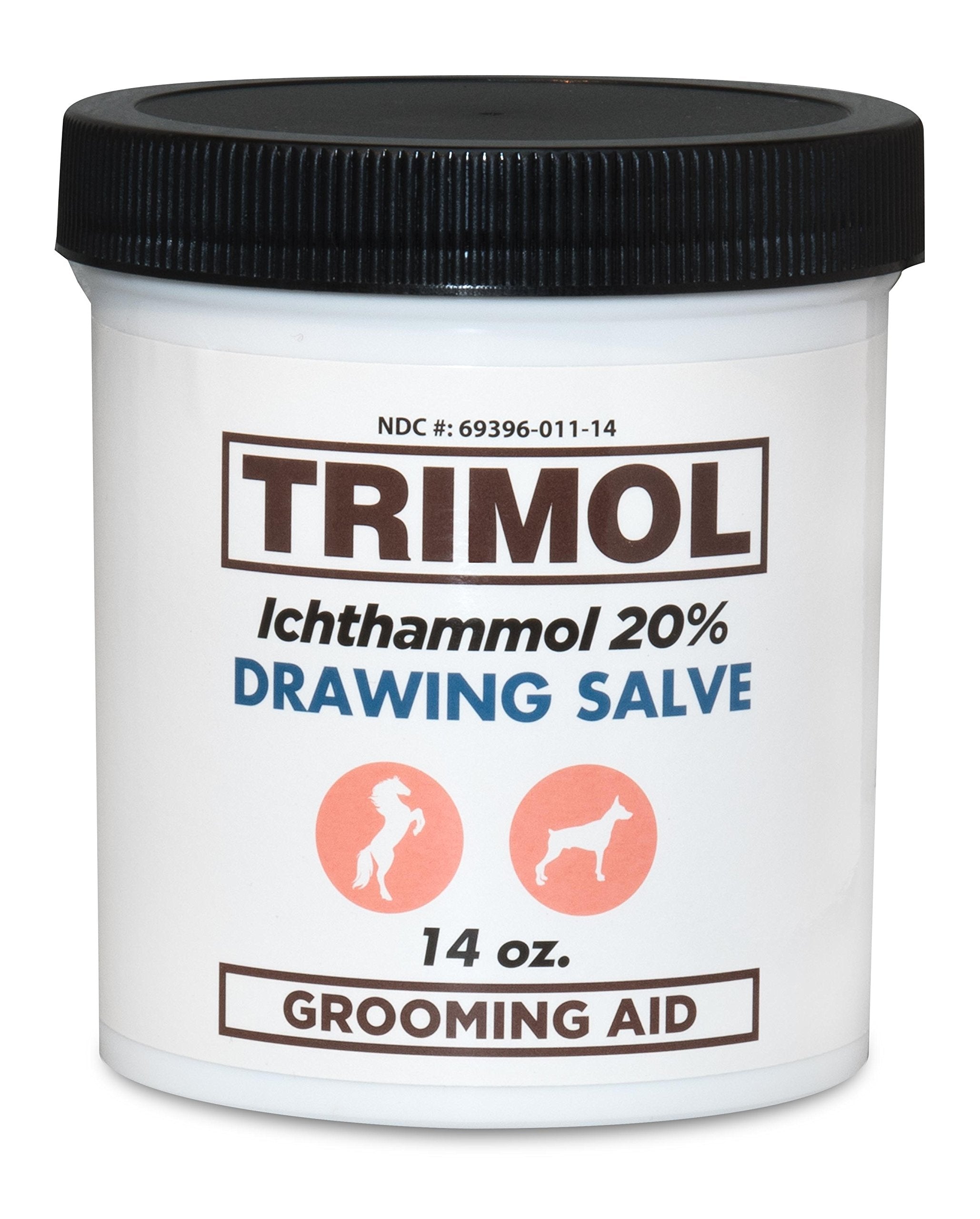 Tarro TRIMOL Ichthammol 20% frente mostrando presentación y tamaño práctico