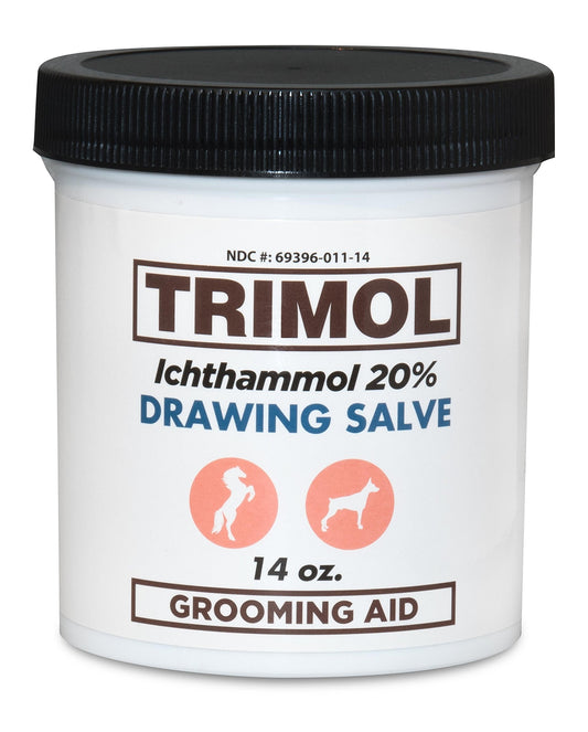 Tarro TRIMOL Ichthammol 20% frente mostrando presentación y tamaño práctico