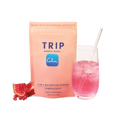 TRIP envase frontal mostrando diseño y sabor granada, útil para identificar producto
