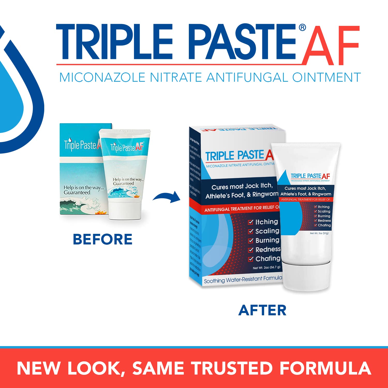 Triple Paste AF textura densa de la crema que ofrece barrera resistente