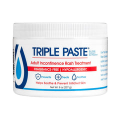 Triple Paste frasco 8 oz frontal mostrando etiqueta y cantidad, protección duradera