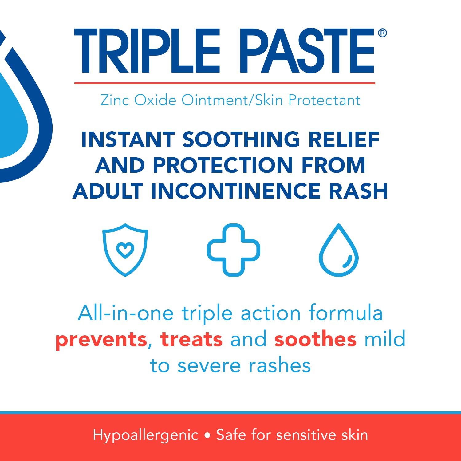 Detalle de la textura espesa de Triple Paste para cubrir zonas amplias y sensibles