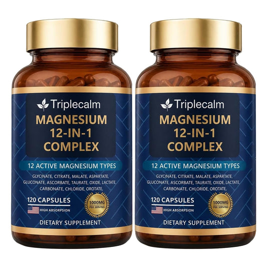 Triplecalm envase al frente mostrando diseño y beneficios visibles