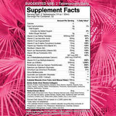 Gota de multivitamínico Tropical Oasis resaltando textura líquida y absorción