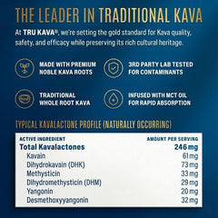 Tru Kava sachet dentro de mochila ideal para llevar y usar fuera