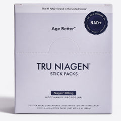 TRU NIAGEN sobre junto a una moneda para visualizar tamaño y facilidad de llevar