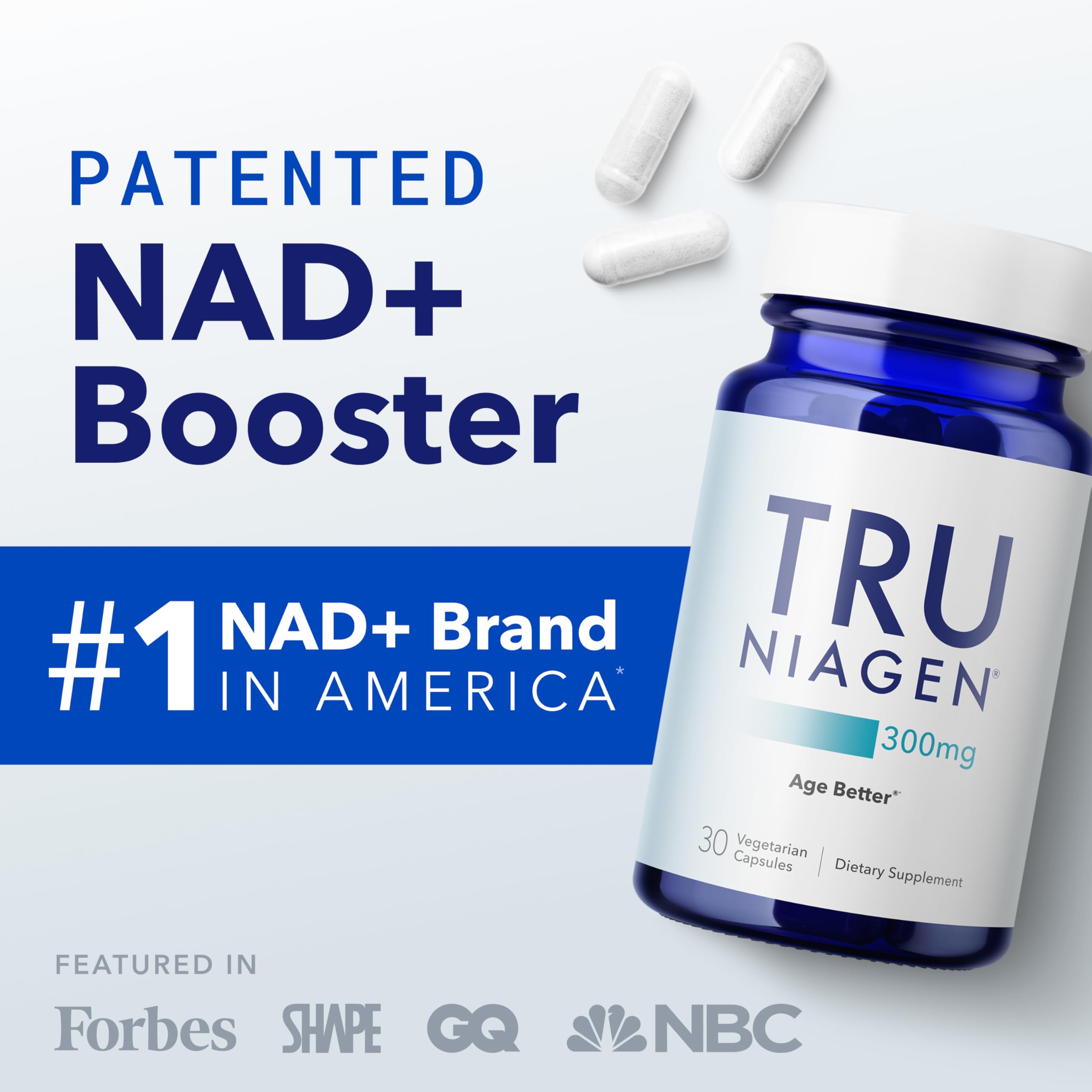 TRU NIAGEN etiqueta detalle con información de ingrediente patentado