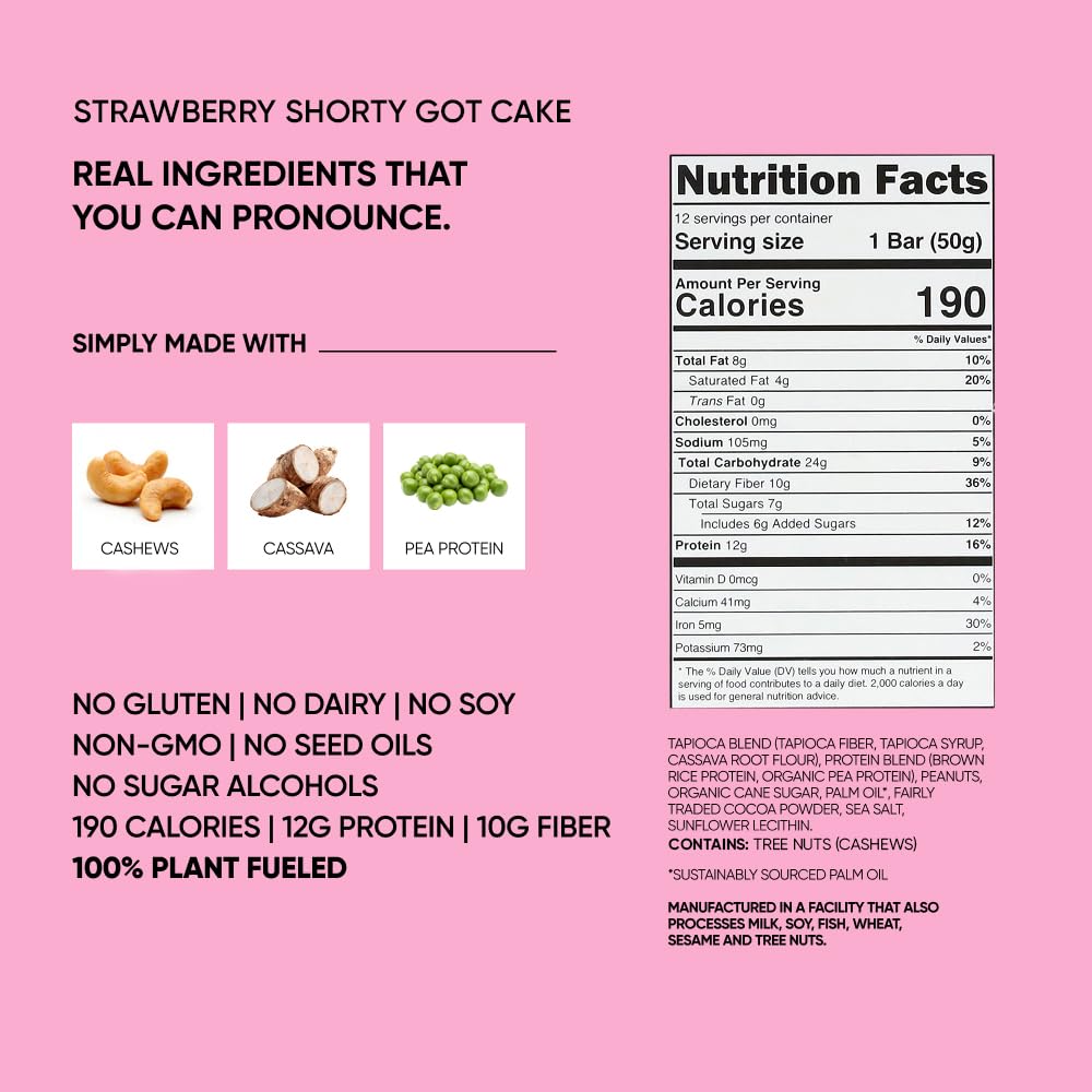 TRUBAR Strawberry Shorty Got Cake barra abierta con sabor a fresa