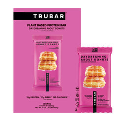 TRUBAR empaque frontal Daydreaming About Donuts mostrando sabor y beneficios