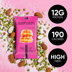 TRUBAR etiqueta nutricional con proteína y fibra destacadas