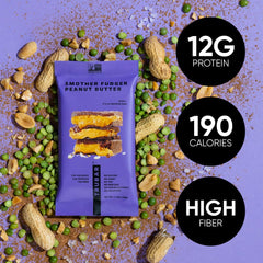 TRUBAR ingredientes clave almendras y mantequilla de maní nutritivos