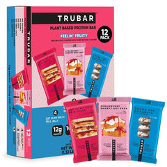 TRUBAR pack frontal Feelin' Fruity mostrando variedad y conveniencia