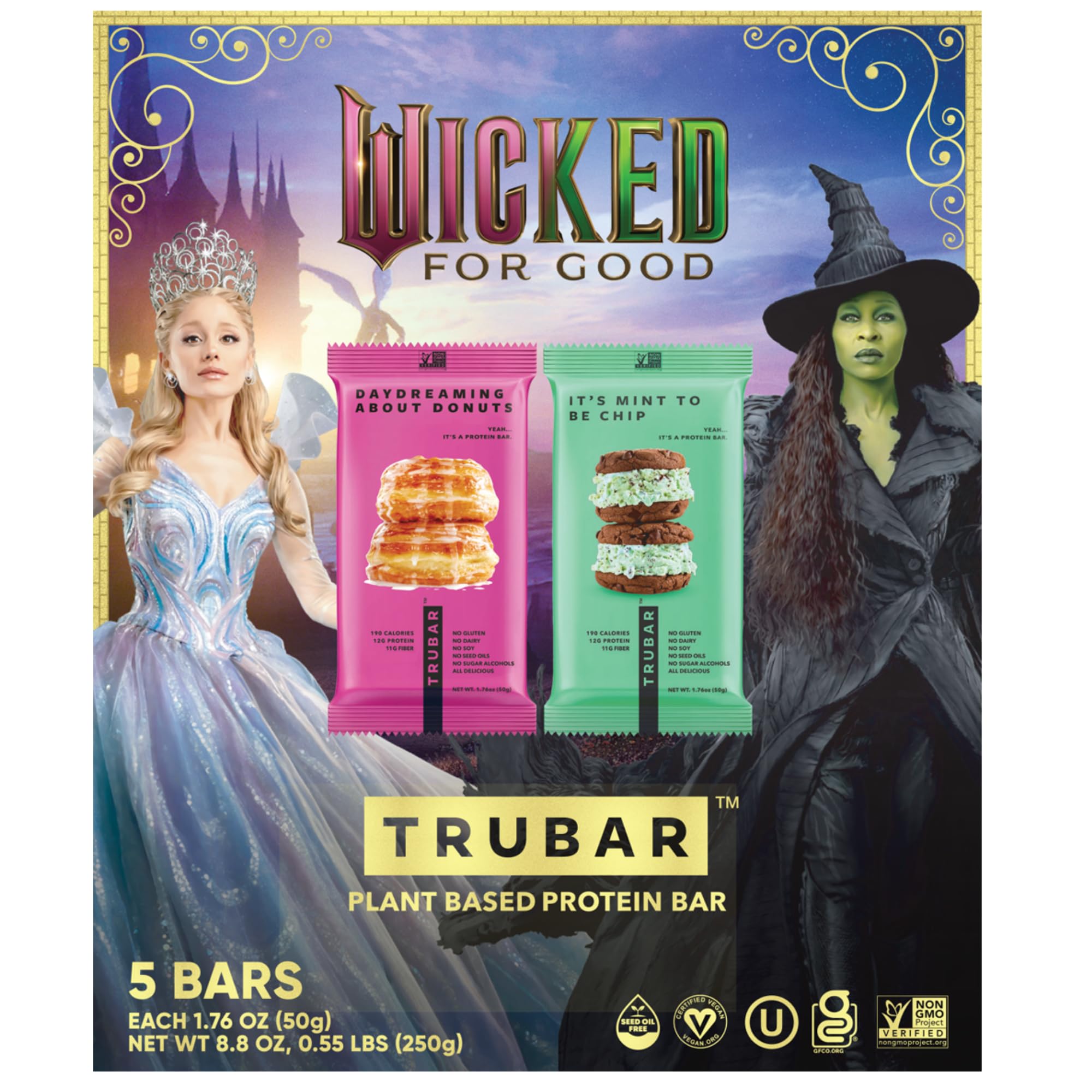 TRUBAR barra servida en mesa de desayuno con café, ejemplo de snack vegano y portátil