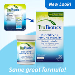 TruBiotics cápsula en mano para fácil toma diaria y conveniencia