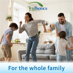 Persona activa con TruBiotics representando bienestar y apoyo natural