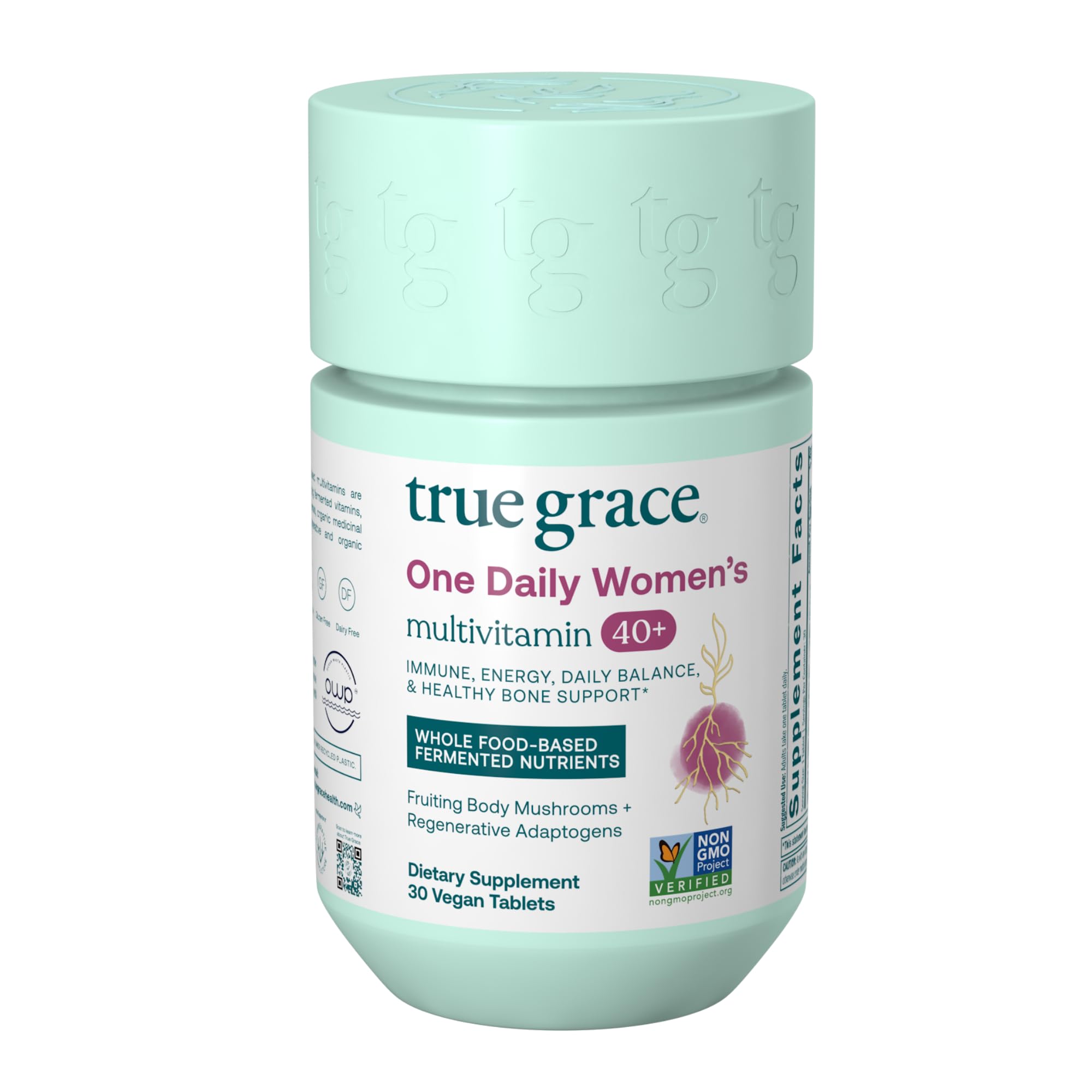 True Grace frente del empaque mostrando la marca y beneficios principales
