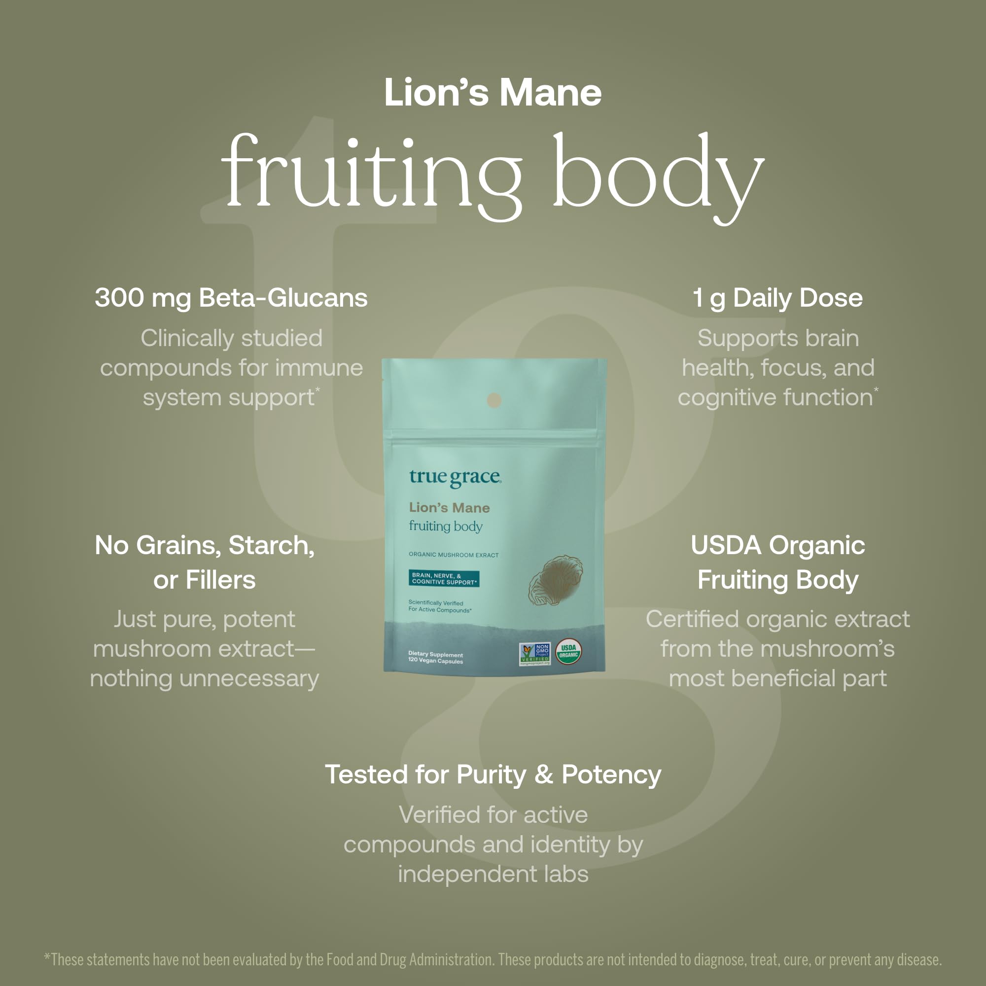 True Grace Lion’s Mane label highlights Alkemist Assured purity