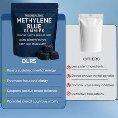 TRUEHEALTHIC gomitas en la mano para mostrar tamaño y dosificación práctica