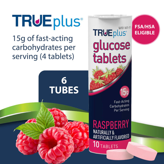 TRUEplus tubo abierto con tabletas visibles, acceso rápido y fácil