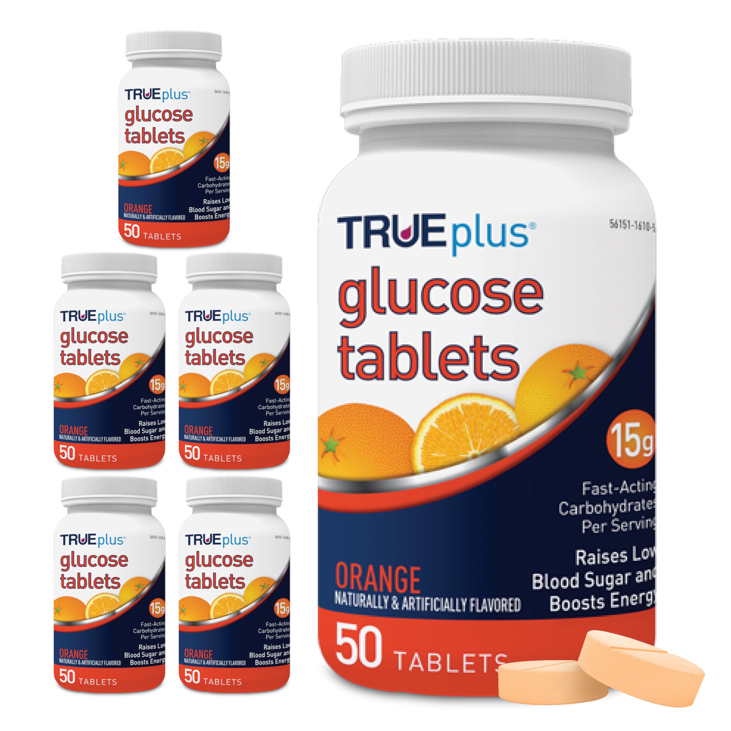 TRUEplus frasco delantero naranja mostrando envase práctico y claro beneficio