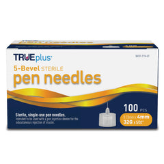 TRUEplus vista frontal de caja de 100, reposición económica