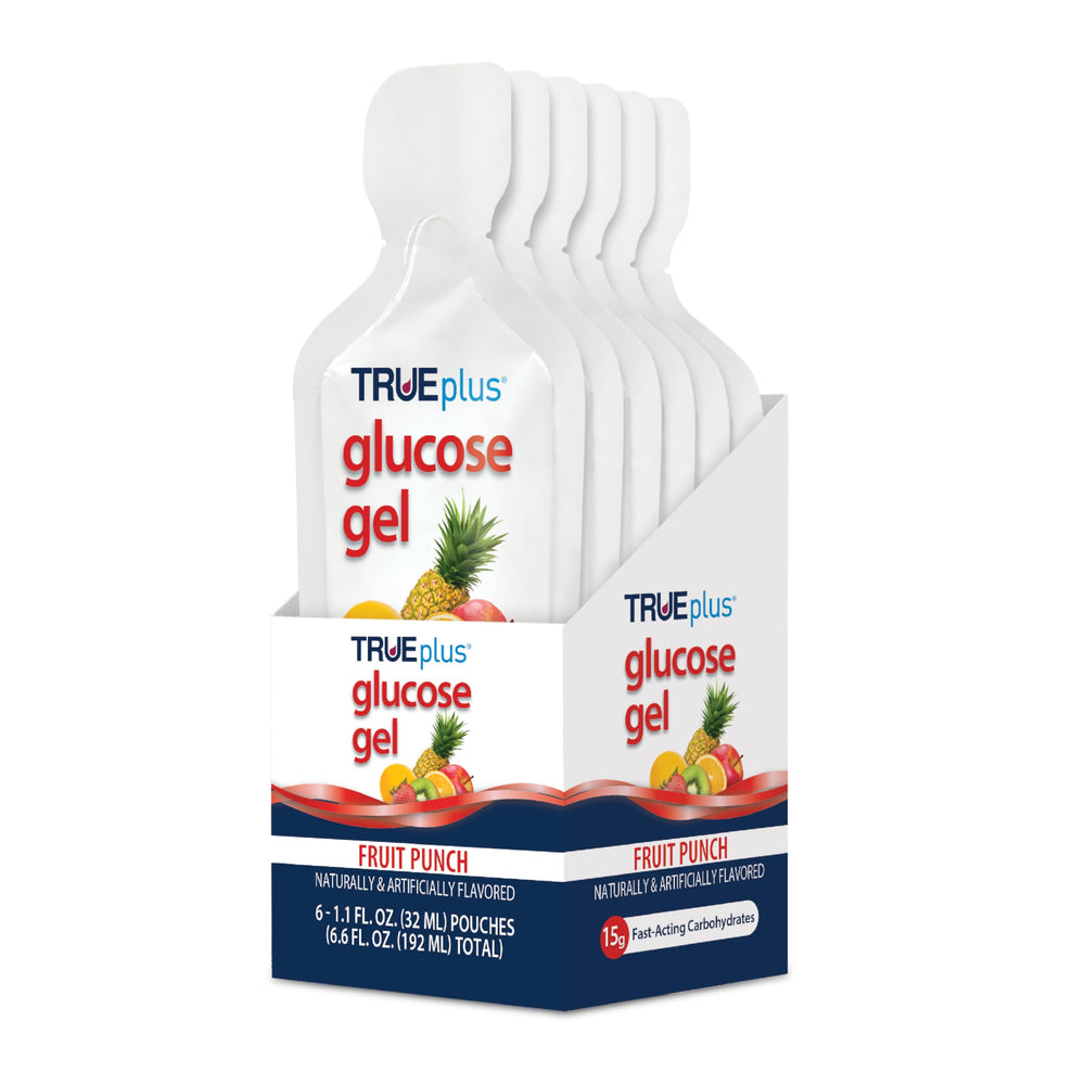 TRUEplus pack frontal con seis sobres fruit punch listo para llevar