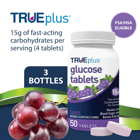 TRUEplus primer plano de una tableta mostrando textura y forma masticable, consumo sencillo