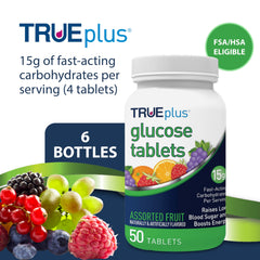 TRUEplus textura de tabletas cerca, revela superficie masticable y sabor