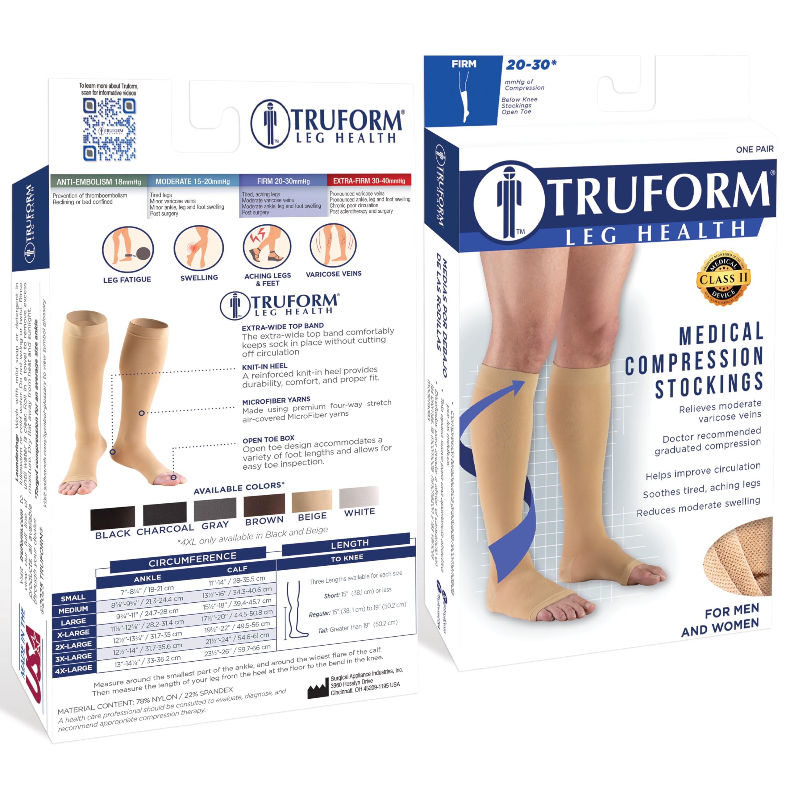 Truform talón definido que mejora ajuste y evita deslizamiento
