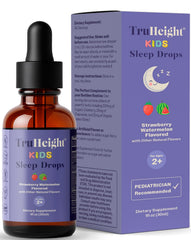 TruHeight botella frontal con sabor sandía, presenta beneficios para dormir