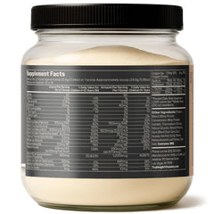 TruHeight vaso con batido de vainilla espeso, mostrando textura cremosa y fácil consumo