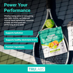 TRULABS etiqueta con lista de ingredientes y perfil de vitaminas visible