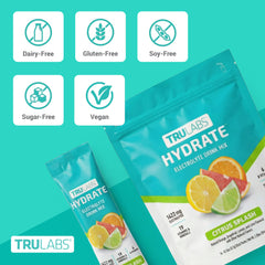 TRULABS mezcla disolviéndose en agua, refresco instantáneo y portátil