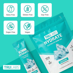 TRULABS polvo granuloso textura cercana que se disuelve fácilmente