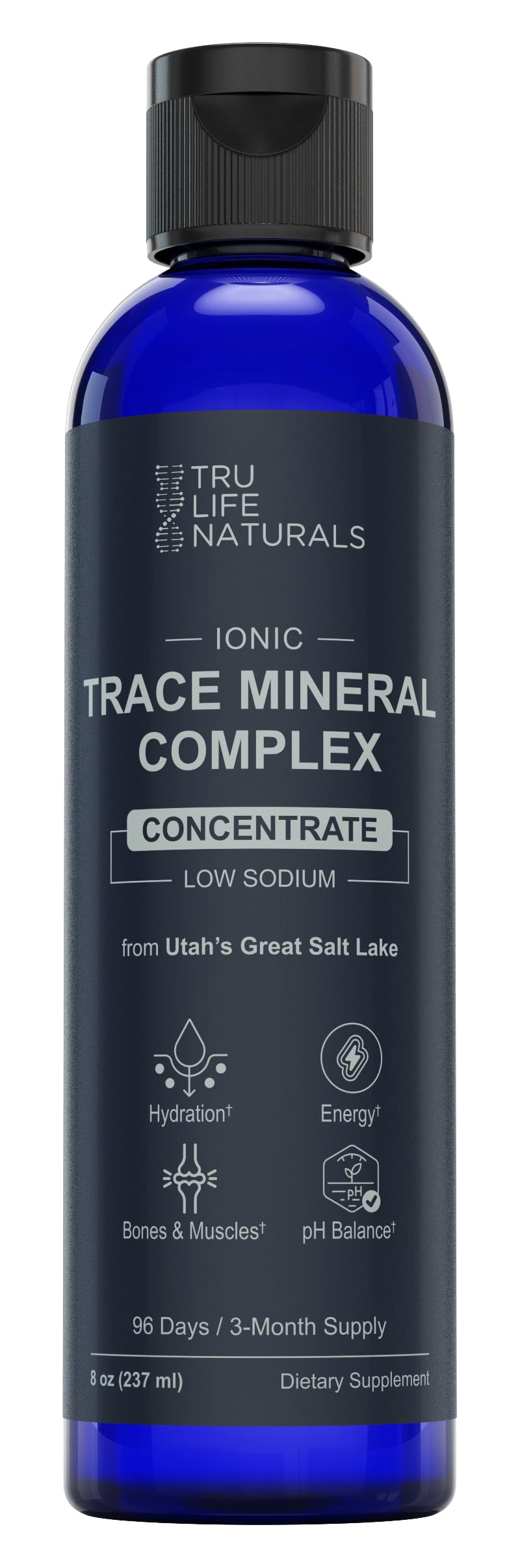 TRULIFE NATURALS frente del envase mostrando dosificador y volumen