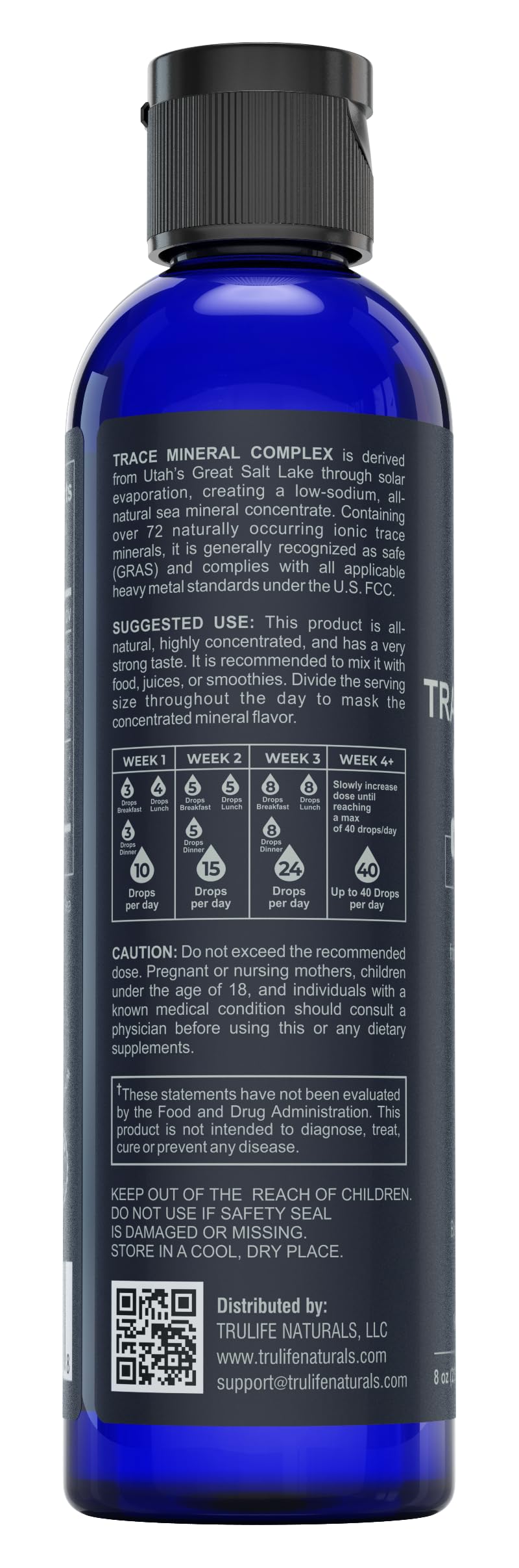 TRULIFE NATURALS gotero y líquido concentrado mostrando textura fluida