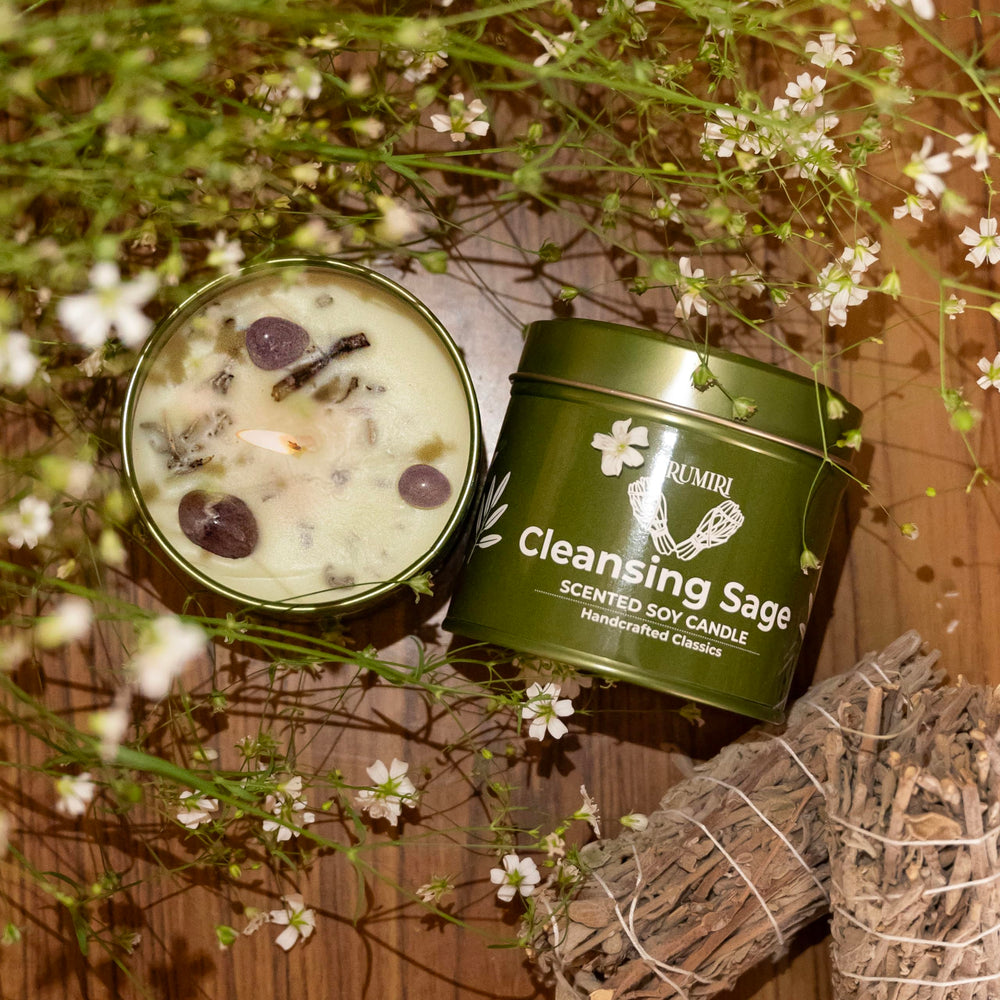 TRUMIRI vela en sesión de meditación, soporte aromático para concentración