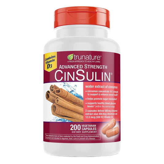TruNature frasco frontal mostrando etiqueta y dosis 500 mg