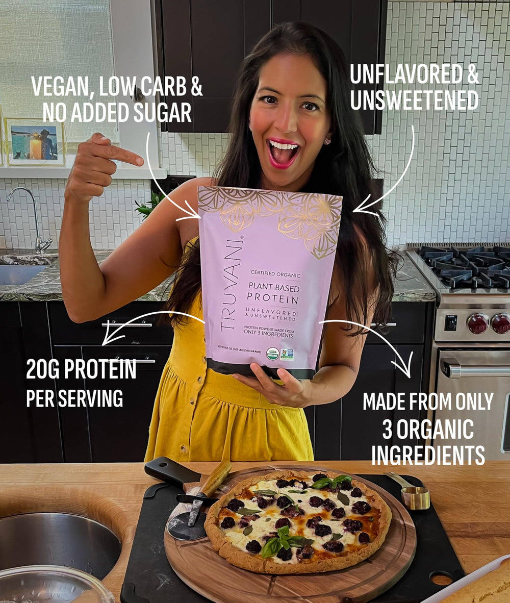 Truvani batido servido en vaso que muestra uso cotidiano y aporte proteico conveniente