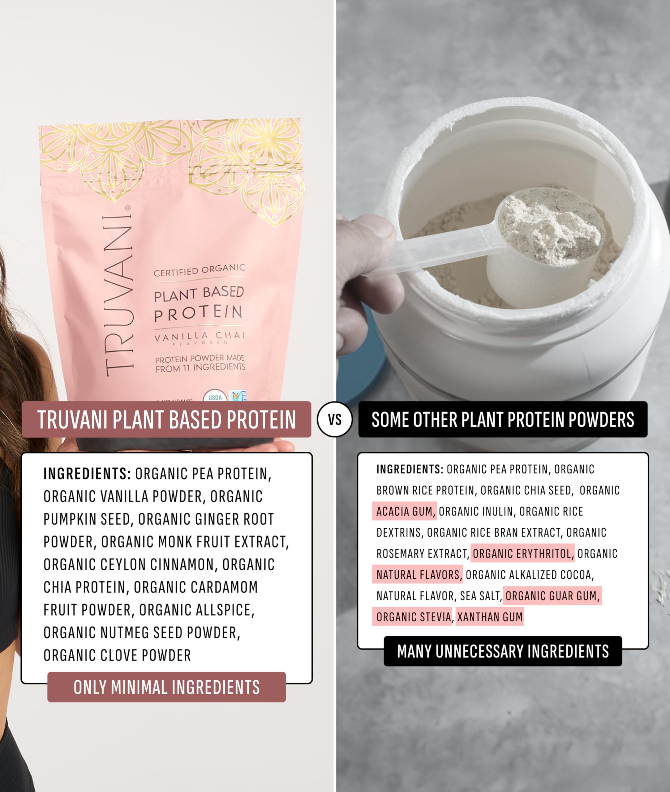 Truvani mezcla en shaker lista para un desayuno rápido y nutritivo