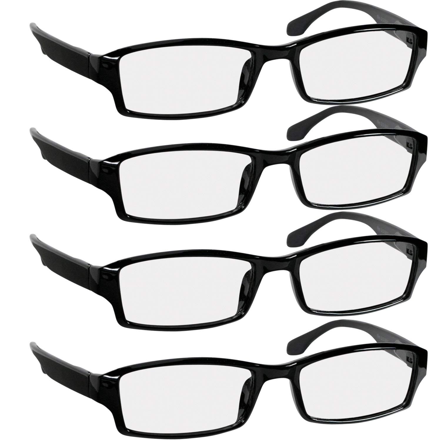 TruVision Readers vista frontal montura negra, aspecto profesional