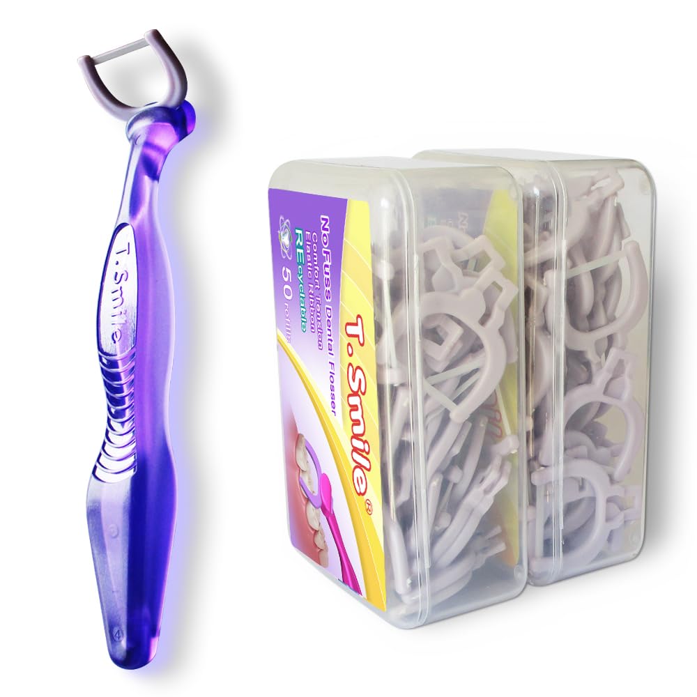 T.Smile kit frente con mango morado mostrando facilidad de uso