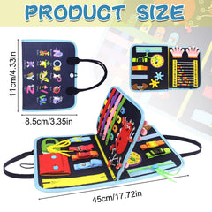 TUSAUW fidget blanket en uso sobre el regazo aportando ocupación segura